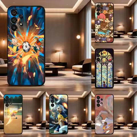 I-Inazuma E-Eleven Phone Case For Samsung Galaxy A73,31,32,72,41,53,52,71,22,5G,Note,J7,8,9 Soft Bla