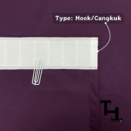 thefactorycurtain - Iris Hook/Eyelet Blackout Curtain - Code 10 (170cm-400cm)