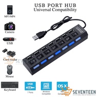 SEVENTEEN USB CONNECTION PORT 4 USB HUB 7 USB PORT HUB CABLE 4 PORT 7 USB EXTENSION 4 PORT 7 PORT