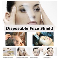 Disposable Face Shield Hair Salon 30 / 50pcs Face Mask Eye Protector Dust Transparent Cover Bang Hair For Baby Kid Adult