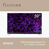 Aiwa AW-LED50X8FL 50 inch LED UHD Frameless Smart TV with Built-in Soundbar