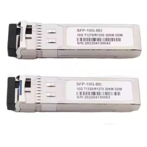 SFP 10G Bidi SFP+ 10G 10km 20km DDM LC Fiber Optical Transceiver Compatible with Cisco Huawei Nokia 
