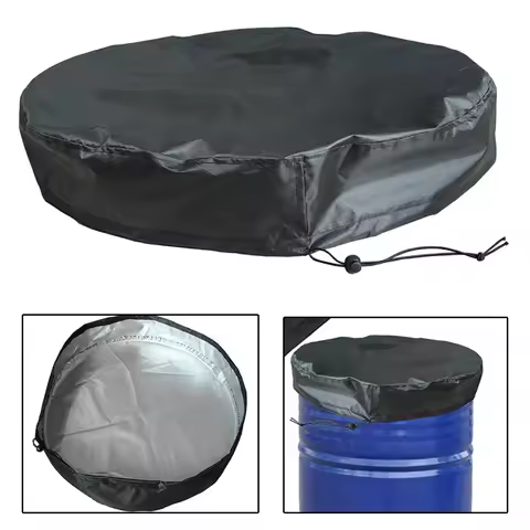 65x10cm Outdoor Bucket Lid Water Trash Can Covers Storage Tank Sofa Dust Cover Water Tank Protection