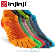 Injinji Ultra Run Midweight No Show / Anti-Slip Running Socks