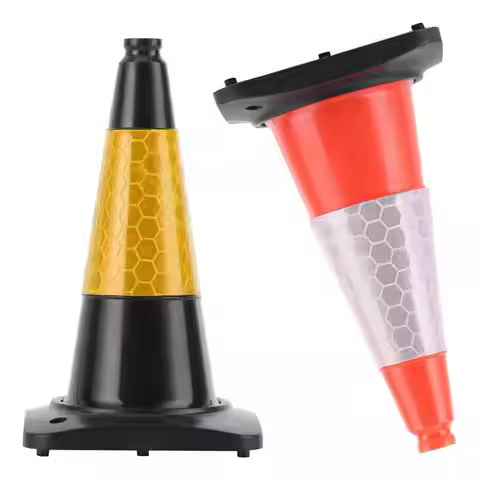Road Cone Barricades Warning Sign Reflective Plactic Traffic Cone Traffic Facilities For HSP RC Car 
