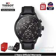 [Official Warranty] Tissot T116.617.36.052.00 Men's XL Chrono Vintage Black Leather Strap Watch (watch for men / clock men / tissot watch for men / tissot watch / men watch)