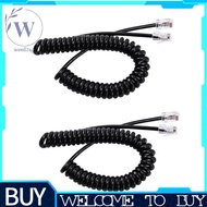 2X 8pin Microphone Cable Cord for  Mobile Radio Speaker Mic HM-98 HM-133 HM-133v HM-133s DTMF