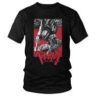 Manga nhật bản berserk t shirt nam S novelty short sleeve cotton t-shirt cổ tròn swordsman gatsu ts