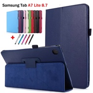 Samsung Galaxy Tab A7 Lite 8.7 T220 T225 Tab A 8.0 Slim Folding Stand Cover PU Leather Full Protective Case