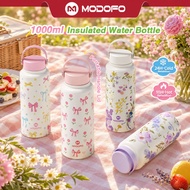 MODOFO 1000ML Insulated Tumbler Tahan Sejuk Thermos Bottle Stainless Steel Water Bottle Aquaflask Bo
