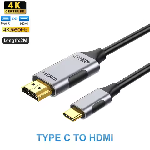 4K USB C to HDMI Cable Adapter 4K 60Hz USB Type C to HDMI Cable Thunderbolt 3 Compatible with MacBoo