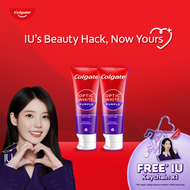 [FREE IU Keychain x1]Colgate Optic White Purple Whitening Toothpaste 100g x2 Value Deal