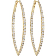 Leviev, Golden Diamond Earrings, 2.6ct: Luxury