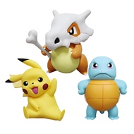 34-44cm Japan Anime Pokemon Pikachu Squirtle Cubone Marowak Big Statue Collection PVC Action Figures