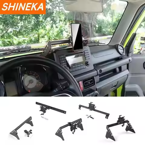 SHINEKA GPS Stand For Suzuki Jimny JB74 2019+ Car Mobile Phone Holder Support Bracket Rod Accessorie