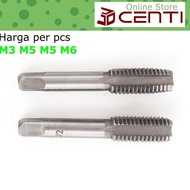 Mata Tap Bor HSS Pembuat Ulir Tapper Baut M3 M4 M5 M6 High Speed Metal