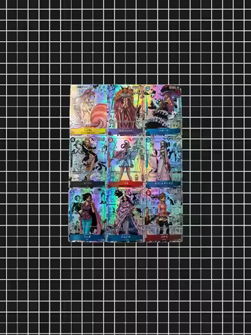 DIY One Piece OPTCG Fanmade Holographic Cards, One Piece Girls Full Art, Nami Boa Hancock Rebecca TC