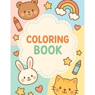 Colouring Book for Kids 50 pages/ Random design/ Cute Human & Animal