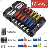 Fuse Splitter Holder With 12 Ways Blade Fuse Holder Block