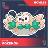 Gantungan Kunci / Keychain Akrilik Pokemon ROWLET