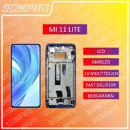 LCD FULLSET FRAME XIAOMI MI11 MI 11 LITE ORIGINAL COPOTAN