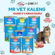 (Pack of 24 Pcs) Mr Vet Canned Cat Food 400g Wet Food All Variants