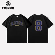Bosgo T-shirt Oversize Number 8 | Kaos Hitam