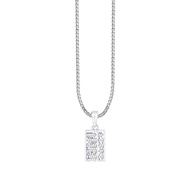 TOMEI Classic Abacus Pendant | White Gold 585 (14K)