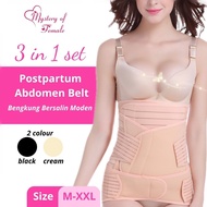 mysteryoffemale 3 in1 Bengkung Moden Postpartum Abdomen Belt Shapewear Adjustable Corset Bengkung Bersalin Berpantang BK001