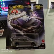 Hot Wheels Mitsubishi Lancer Evolution IX Ronin Run 2 grey (EVO 9)