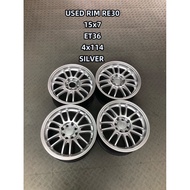 USED RIM RE30 15INCH  for SAGA VVT PERSONA  GEN2 WAJA SATRIA NEO