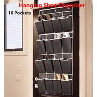 JL 16 Pockets Hanging Shoe Organizer Space Saver Suitable Over The Door