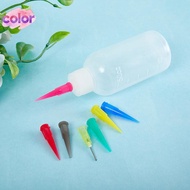 [color] 1Pc 50ml Jam Painting Squeeze Bottles With 7 Nozzles For Multi-Purpose Use Jam Pot Cake Tool