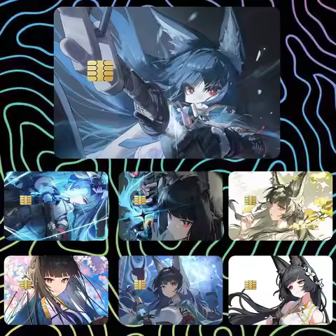 Hoshimi Miyabi ZZZ Game Sticker Film Tape Skin for Credit Card Debit Card Waterproof Stickers Cartoo