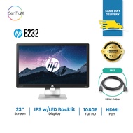 [Same Day Delivery] Refurbished HP 23, 24 inches Monitor HDMI Port HD 1080p [Up to 12 Months Warranty]