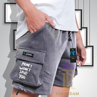 Celana Cargo Pendek Pria Wanita Warna Navy List Money Wont You Terbaru Tarandam Jaya Bahan Katun Fle