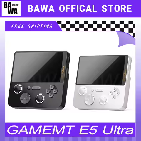 GAMEMT E5 Ultra Gaming Console Hall-Effect Joystick Handheld 5" 1280*720 60Hz IPS Touch Screen 5000m