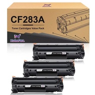 3pcs CF283A Black Toner for 83A LaserJet Pro MFP M127fw M127fn M127 W/Chip