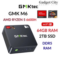 GMKtec M6 AMD Ryzen 5 6600H Windows Mini PC 2TB NVME SSD 64GB DDR5 RAM Gaming PC Gaming Computer CPU