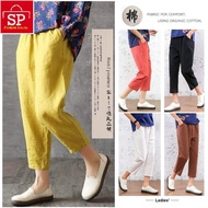 Women Wide Leg Pants Summer Long Pants Linen Loose Pants Cotton Pants Plus size Trousers Seluar Perempuan[1011]