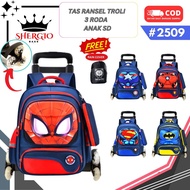 GIOBAGS 3-Wheel Trolley Bag for Elementary School Boys 7712