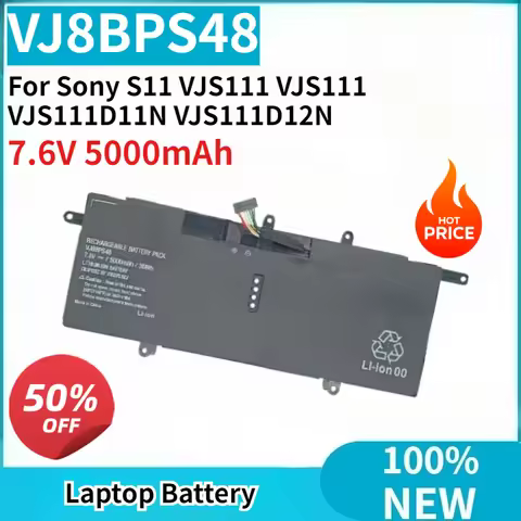 High Quality New Laptop Battery VJ8BPS48 7.6V 5000mAh 38Wh Replaceable For Sony S11 VJS111 VJS111 VJ
