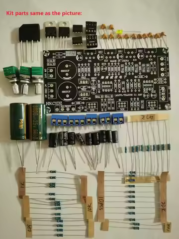 DIY Kits LM1875 / TDA2030A Dual Power Supply 2.1 Power Amplifier Board PCB With Parts