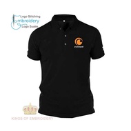 COTTON Baju Polo Classic T Shirt logo Embroidery Crunchyroll Movie Streaming Online TV Series Drama 