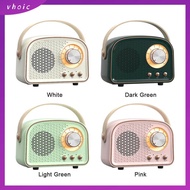 VHOIC Portable Classical Music FM Receiver Handle Mini Radio Bluetooth-compatible 5.0 With MIC Bluetooth Speaker