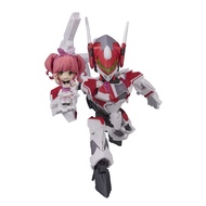 [Direct from Japan] BANDAI SPIRITS TINY SESSION Macross Δ VF-31C Siegfried (Mirage Farina Genus machine) with Machina Nakajima approx. 100mm PVC &amp; ABS painted movable figure
