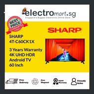 SHARP 4T-C60CK1X 60 IN 4K ULTRA HD HDR ANDROID LED TV