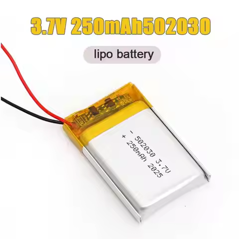 1-10pcs 502030 602030 Lipo 250mAh 3.7V Polymer Rechargeable Lithium-ion Battery for Toys Smart Bluet