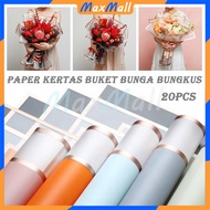 Double Frame Cellophane Double List Flower Gold Line Wrapping Flower Wrapping Waxxy Bouquet Paper Do
