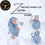 ZARRA INSTANT SHAWL FLIP | KAIN HQ PRINTED MOSS CREPE PREMIUM